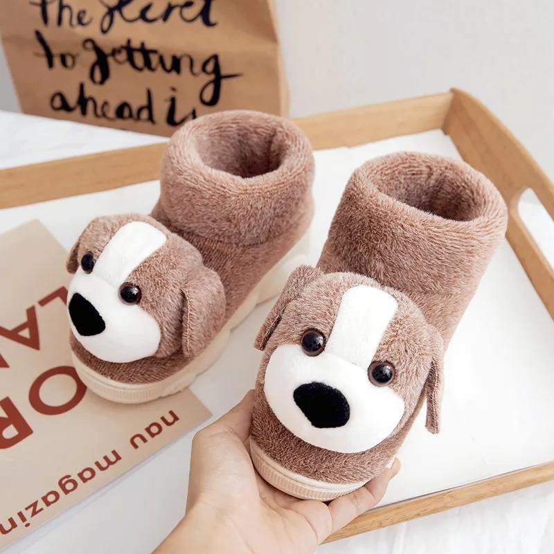 Winter Cotton Slippers Bag Plush Home Lovers Thick-soled Indoor Warm Wool Slippers