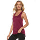 Fitness Sports Vest Women's Spring and Summer Quick-drying Yoga Beautiful Back U-neck Sleeveless Solid Color Ice Silk Bottoming Shirt