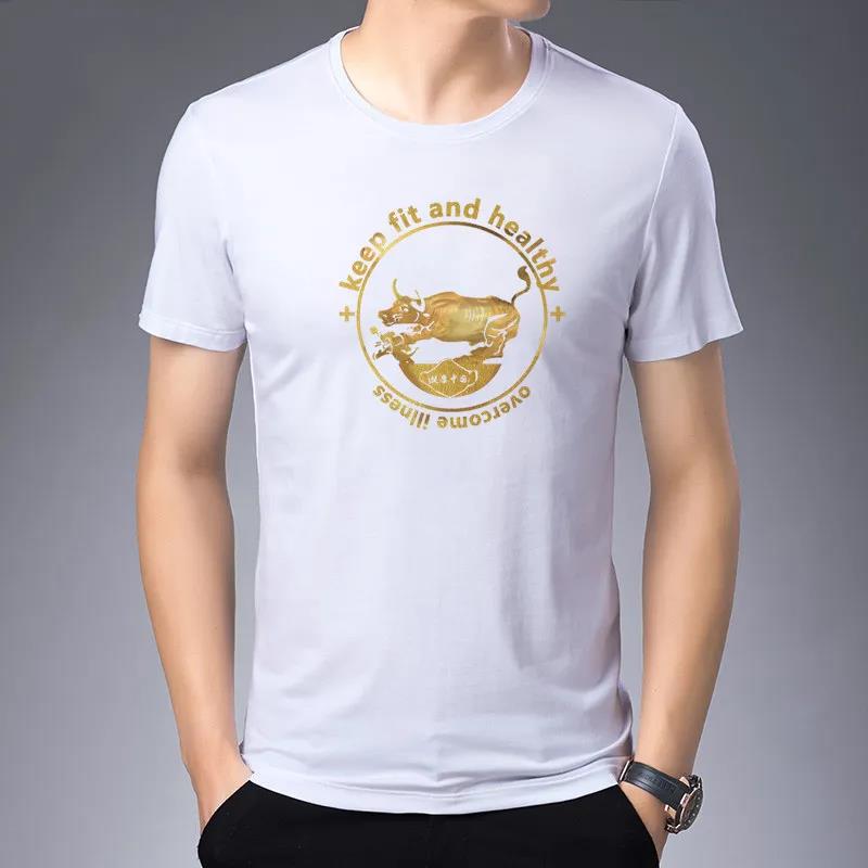 Short Sleeve T-shirts Summer O-neck Casual Shirts Harajuku Hong Kong Trendy Gangster Cat Print Tees Best Seller Cloth for Youth