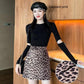 Woman Skirts Female Large Size A-line Skirt Summer High Waist Leopard Print Skirts Streetwear Mini Skirt Hip Skirt