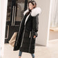Women's Mid-length Down Jacket Winter Korean Loose Cotton Clothes Casual Hooded Padded Jacket Quilted Jacket