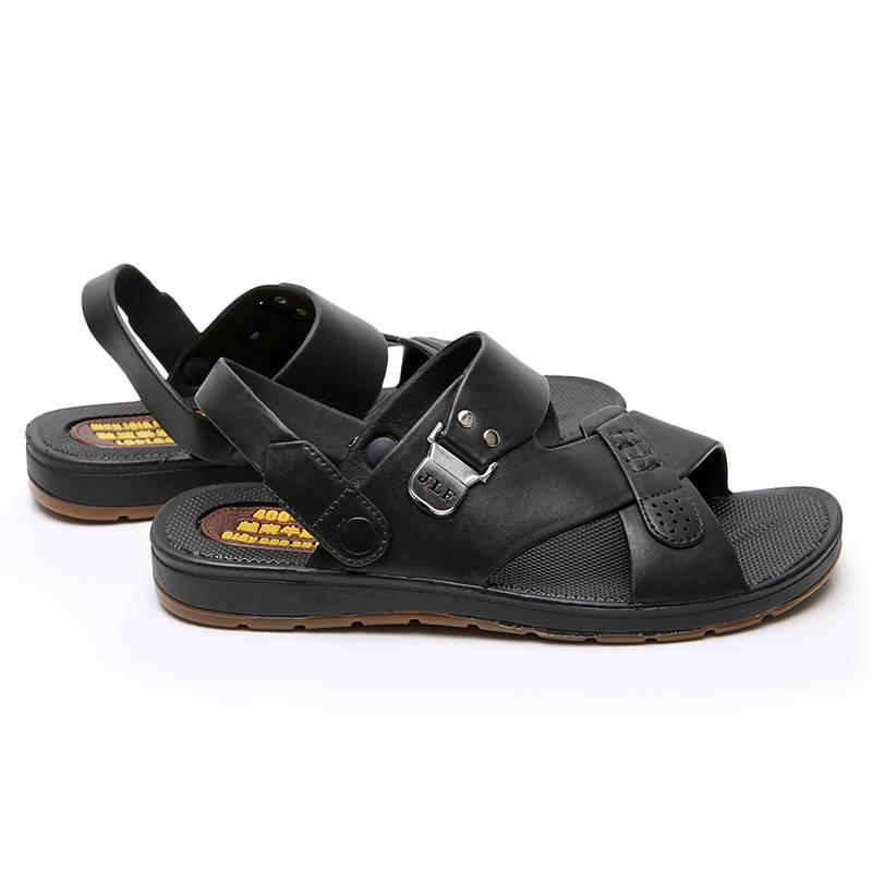 Summer Sandals Men Breathable Leather Sandals Man Flats Plus Size Fashion Casual Beach Men's Shoes