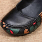 Ethnic Style Mid-heel Women's Single Shoes Casual Thick Heel Soft Sole Four Seasons Leather Shoes
