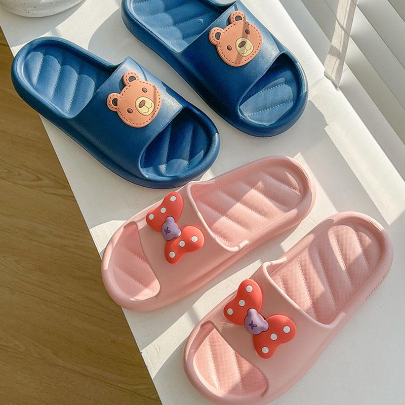 Soft and Cute Slippers Women Summer Home Non-slip Bathroom Couple Sandals and Slippers Men Wear Unisex