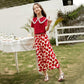 Girls' Suits Children's Two-piece Short-sleeved Wide-leg Pants Summer Big Boys and Girls Mosquito Pants Western Style
