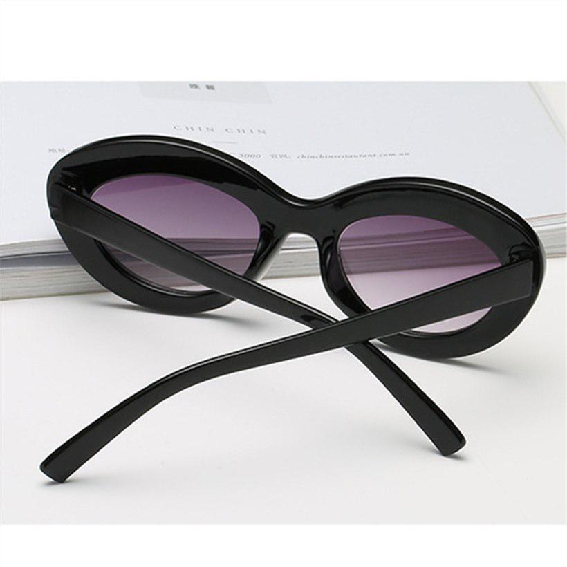 Cat Eye Sunglasses Women Retro Black Red Glsases Brand Designer Fashion Ladies Sun Glasses Oval Eyeg