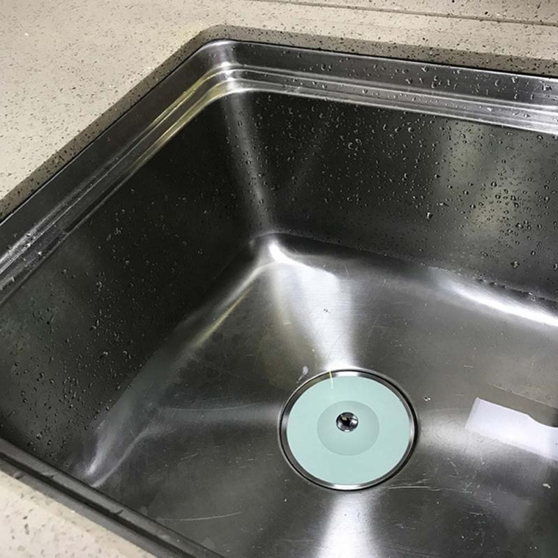 1Pcs Potable Drain Stop Kitchen Sink Stopper Drain Plug Floor Drain Hair Stopper Bath Catcher Sink Strainer Cover Tool