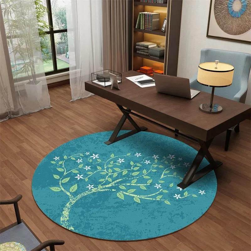 Round Carpet Living Room Light Luxury Style Trend Room Carpet Bedroom Bedside