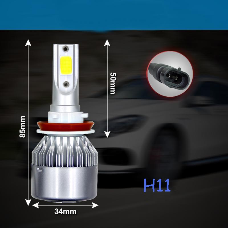 Super Bright Car LED Headlights H1 H7 H11 H9 H3 9005 9006 9012 High-brightness Far and Near Spotlight Bulb Headlight H4 White Light 12V24V 360W