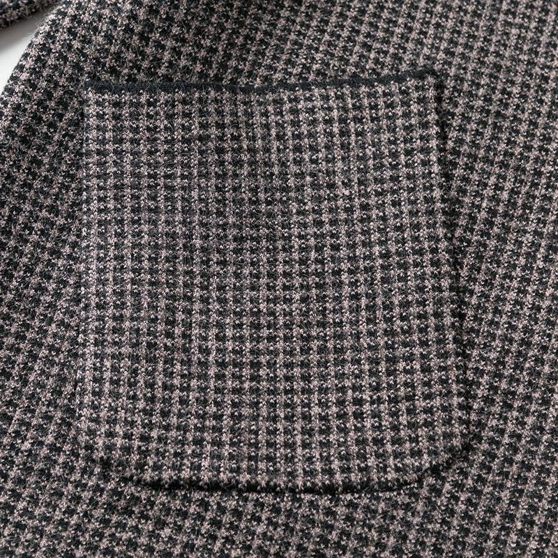 Coats Women's Wool Plaid Coat Fashion Long Woolen Coat Slim Female Winter Wool Jacket Female Outwear