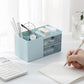 Desktop Storage Storage Box Large Capacity Double Drawer Jewelry Box European Dresser Makeup Hand Jewelry Box Pen Holder