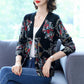 Autumn Winter New Ladies Cardigan Printed Lazy Knit Sweater Fashion V-neck Jacket Cardigan Sweater
