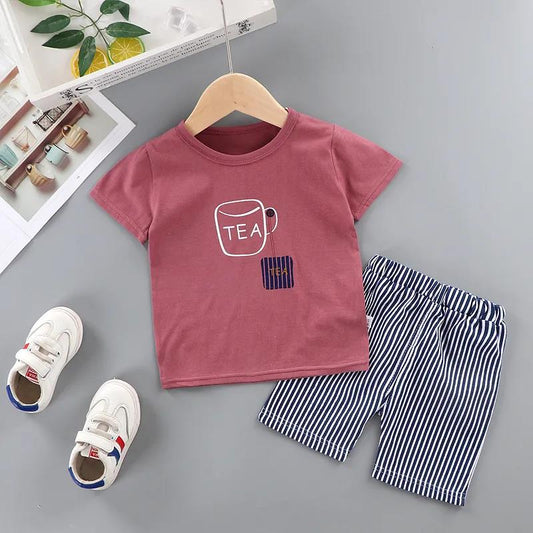 Brand Boys Clothing Children Summer Boys Clothes Cartoon Kids Boy Clothing Set T-shit+Pants Cotton