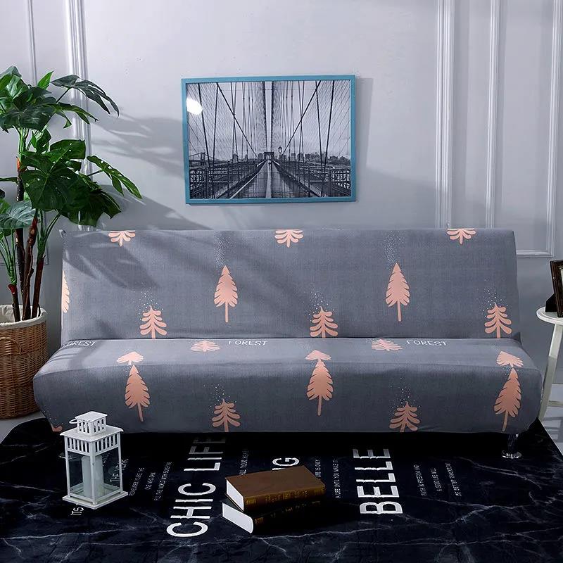 Armless Sofa Bed Cover Folding Modern Seat Slipcovers Stretch Covers Cheap Couch Protector
