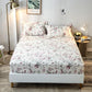 100% Cotton One-piece Bed Sheet Mattress Protector Cotton Thick Printed Bedspread