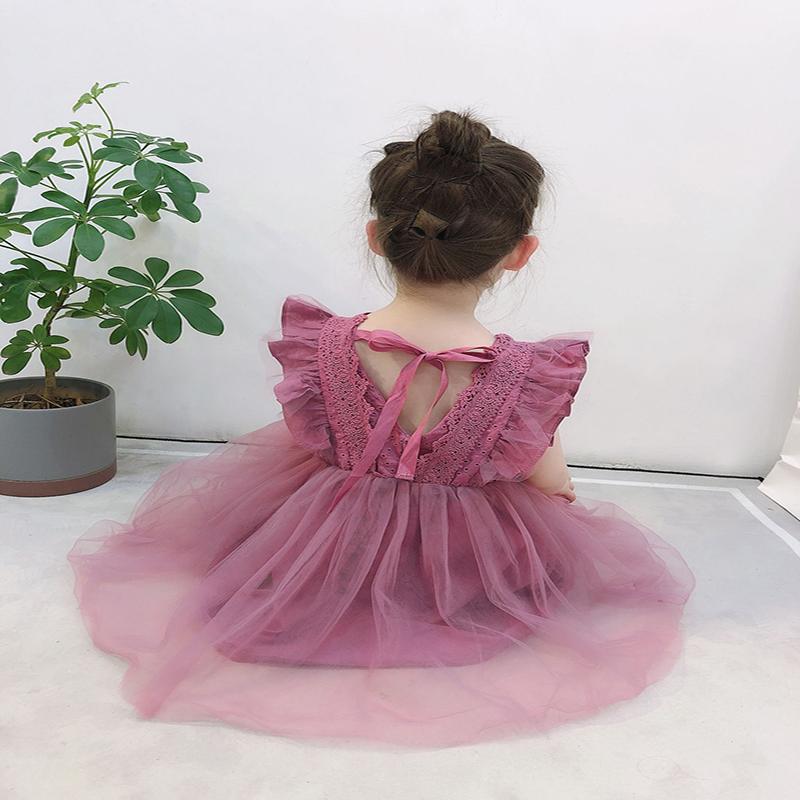 Children's Clothing Summer Girl Dress Puff Skirt Little Girl Birthday Costume Show Super Fairy Princess Dress