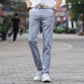 Summer Ice Silk Men's Casual Pants Trend Slim Straight Loose Business Ultra-thin Pants