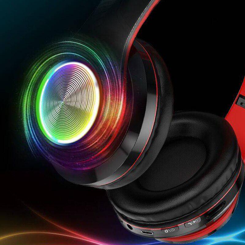 Wilress Headphones Bluetooth 5.0 Gaming Headset Stereo Noise Canceling Sports Headphones with Mic