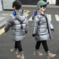 Good-looking Boys' Cotton-padded Jacket Mid-length Thick Winter Clothing Fashion Medium-and-large Children's Down Cotton Jacket