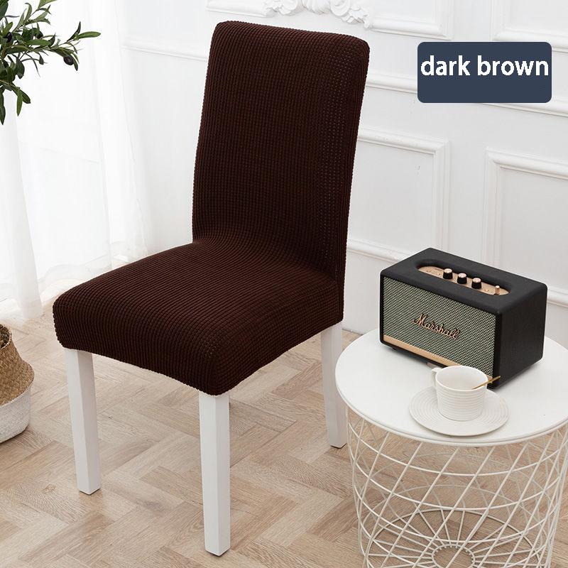 1/2/4/6Pcs  Solid Jacquard Chair Covers for Dining Room Office Banquet  Velvet Chair Cover for Party Wedding