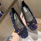 Plus Size 35-40 Summer Women Outdoor Flat Bohemian Beach Wear-resistant Non-slip Office Lady Sequins Shoes