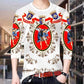Men's Long Sleeve T-Shirt Men's 3D Printing Round Neck T-Shirt Men's Tops Spring Men's