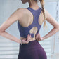 Women's Sports Bra Shockproof Gathering Yoga Vest Adjustable Beauty Back High-intensity Sports Fitness Bra Running Outer Wear Bra Yoga Tank Tops