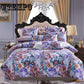 Duvet Quilt Cover Colorful Flower Reversible Soft Bedding Set Bed sheet Queen King size