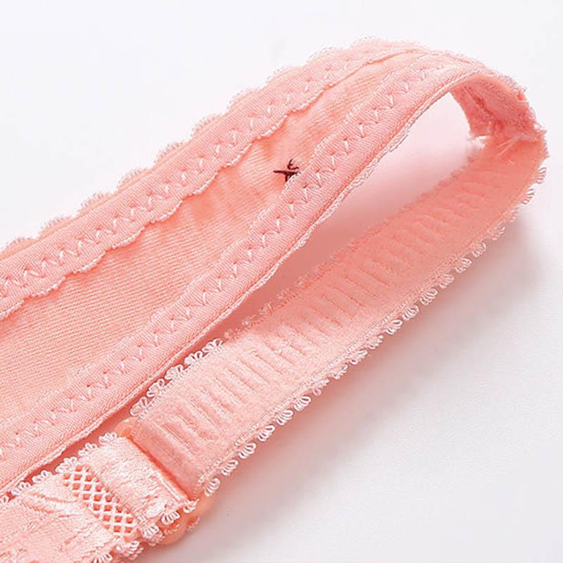 Ladies Cotton Thin Section Gather No Steel Ring Large Size Anti-glare Anti-sagging Top-up Shape Breathable Bra