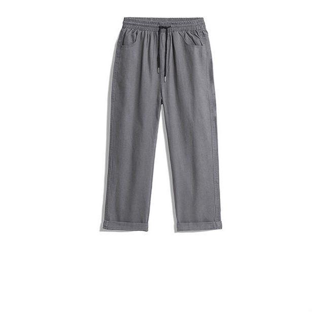 Street Workwear Pants Men's Spring and Summer Trends Straight Sports All-match Loose Nine-point Casual Pants