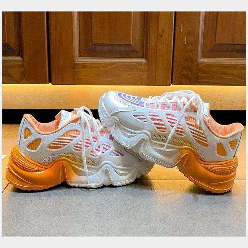 Harajuku Style Spring  Summer All-match Candy Color Increased Thick-soled Korean Casual Fashion Sneakers