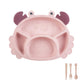 Children's Dinner Plate Set Cute Cartoon Baby Tableware Shatter-resistant Learning To Eat Bowl Kindergarten Complementary Food Grid Plate
