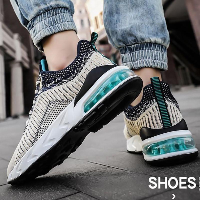 Men's Sneakers Shock Absorption Lightweight Casual Running Shoes Breathable Running Shoes with Soft Sole Mesh