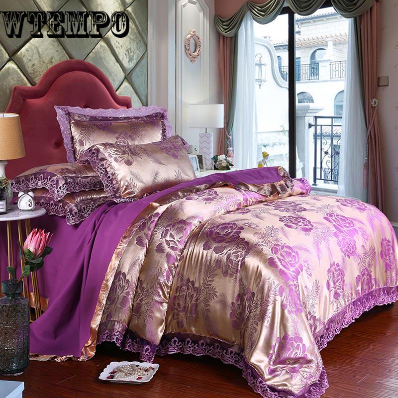 Luxury Cotton Jacquard Bedding Set Bed Cover Egyptian Cotton Bedsheet Duvet Cover Bed Set