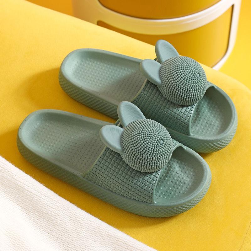 Silent Soft-soled Slippers Homely Cute  Thick-soled Flat Shoes Fashionable and Casual Non-slip Regardless of Season