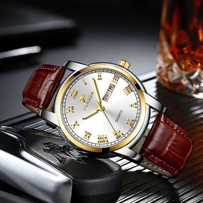 Men Mechanical Watch Business Steel Automatic Watch Waterproof Skeleton Clock Dress Wristwatch