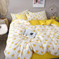 Net Celebrity Four-piece Bedding Cartoon Bed Linen Quilt Sanding Three-piece Student Bedding