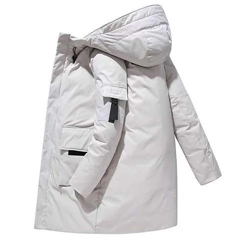 2021 New Down Jacket Men's Mid-length Thick Warm Jacket