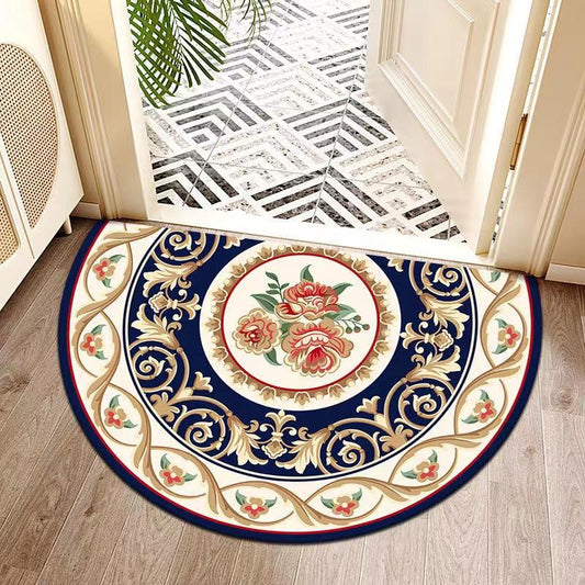 Semi-circular Home Carpet Pad Door Door Mat Anti-skid Water Absorbing Bathroom