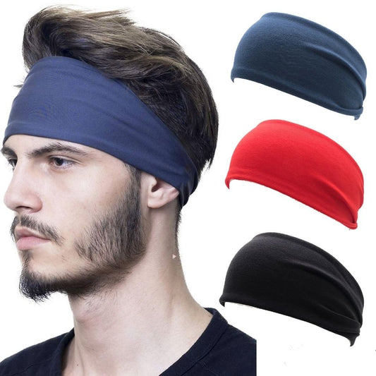 2pc Sports Sweat-absorbing Headband Yoga Fitness Sweat-absorbing Headband for Men and Women Super Elastic Wide-brimmed Sports Hairband