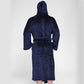 Extra-large Size Bathrobe Winter Thick Cashmere Homewear Long Hooded Coat Shawl Bathrobe for Men and Women