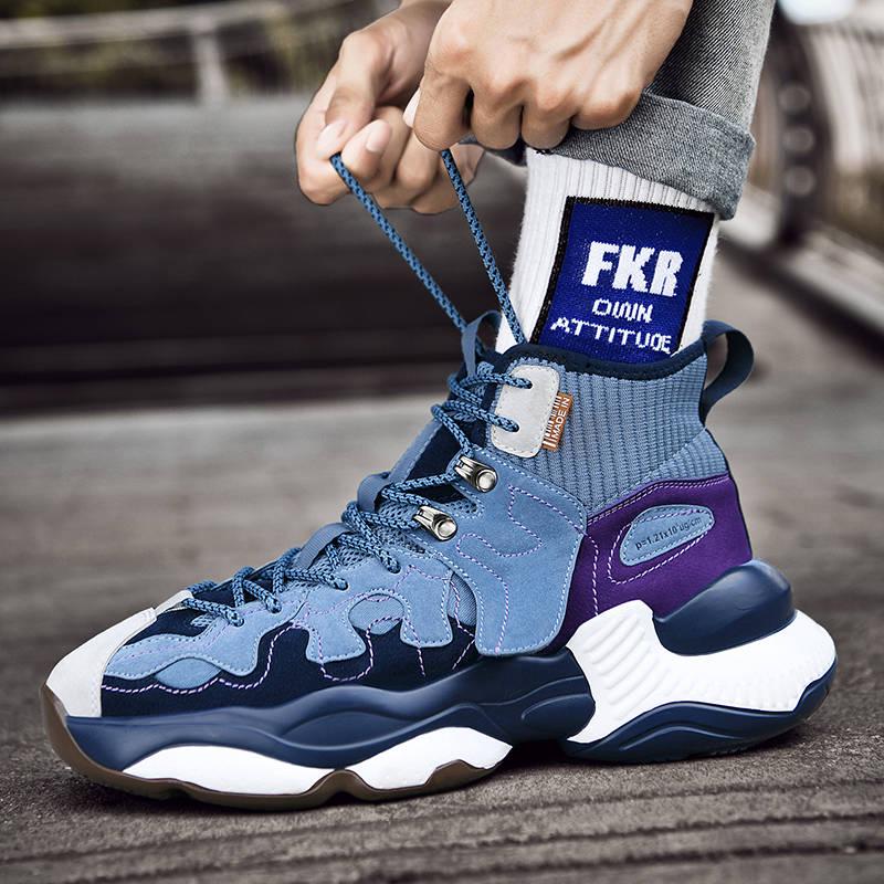 Men's shoes wild high-tops Daddy shoes trend fashion basketball shoes men outdoor running shoes