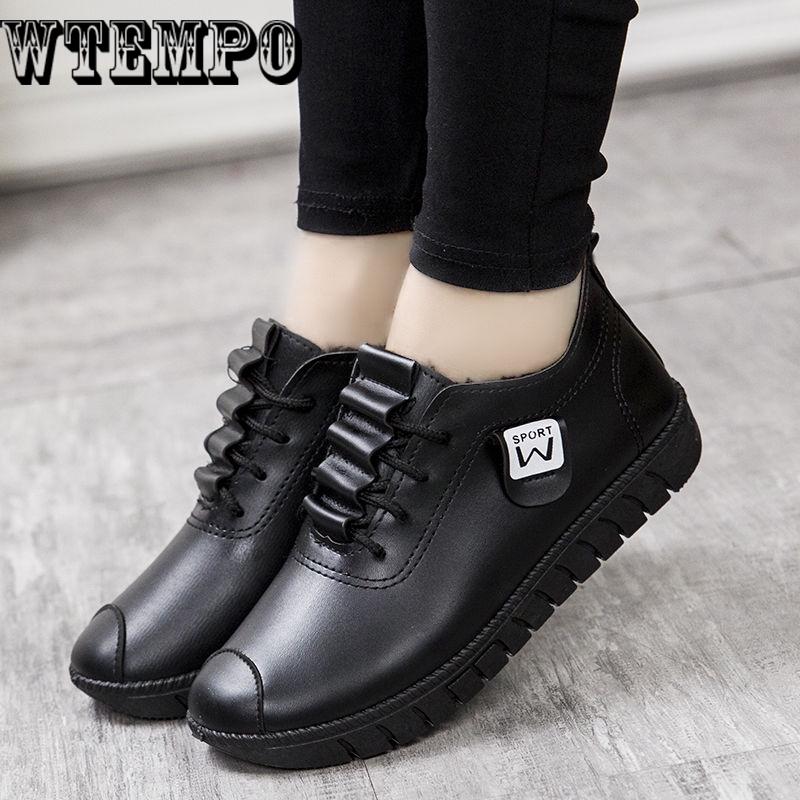 Women Flats Pu Leather Shoes Female Slip on Loafers Anti Slip Moccasins Casual