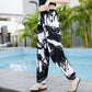Mosquito Pants Girls Pants Wide-leg Bloomers Summer Loose Thin Cotton Silk Seaside Holiday Beach Pants