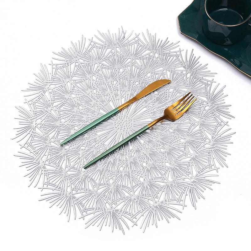 1PC Creative Non Slip Coaster Dandelion PVC Table Mats Kitchen Accessories Home Decor