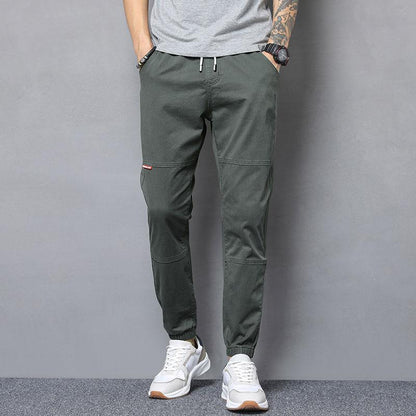 Harem Pants Spring and Summer All-match Loose Casual Trousers Men's Student Tie Pants