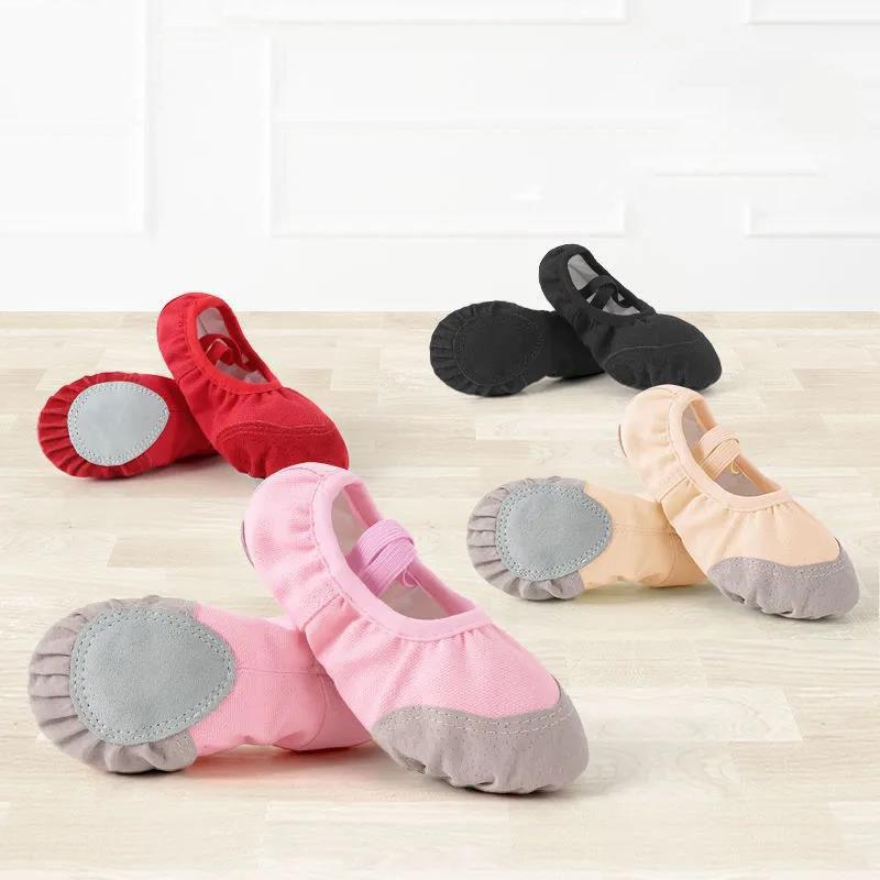 Children's Soft-soled Exercise and Dance Shoes Adult Chinese Dance Ballet Shoes Cat's Claw Body Shoe Meat