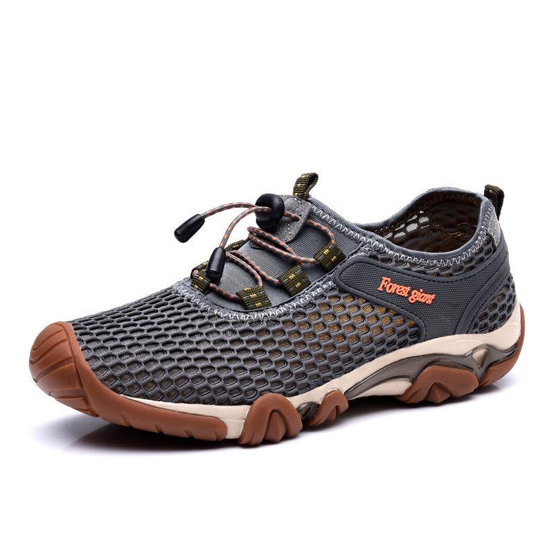 Plus Size 38-46 Summer Men Sneakers Hiking Shoes Lightweight Breathable Basketball Running Shoes Deodorant Mesh Casual Shoes
