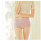 3 Packs of Mid-waist Warm Palace Underwear Women's Pure Nylon Crotch Abdomen Buttocks Waist Body Shaping Tummy Seamless Briefs Sexy Lace Edge Panties