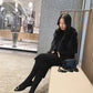 Long Coarse Wool Turtleneck Sweater Dress Women  Female Casual Loose Knit Straight Sweater Dress